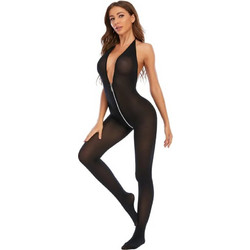 Kinksters Ολόσωμο Καλσόν See Through Μαύρο 6928048003415