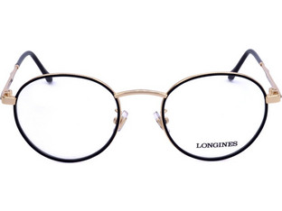 Longines LG5004-H 001 Γυναικείος Σκελετός Γυαλιών Οράσεως Μεταλλικός Χρυσός Μαύρος