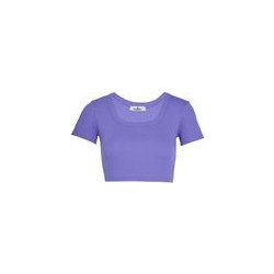 Sugarfree Γυναικείο Καλοκαιρινό Crop Top Ριπ Μωβ 25818142