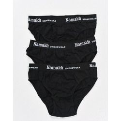 Namaldi Ανδρικά Σλιπ Βαμβακερά Μαύρα 3Pack 1171