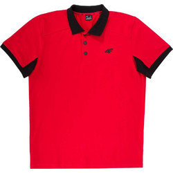 4F Ανδρική Αθλητική Μπλούζα Polo Κόκκινη 4FWSS26TPTSM0769-62S