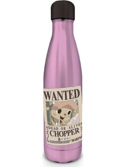 One Piece Chopper Wanted Metal Bottle