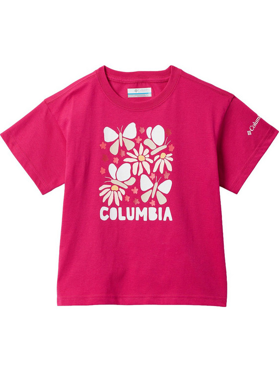 Columbia Παιδικό Crop Top Κοντομάνικο Φούξια 2154591-656