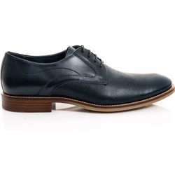 Damiani Ανδρικά Σκαρπίνια Derby Δερμάτινα Navy Μπλε 5102
