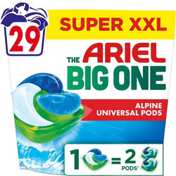 Ariel The Big One Alpine Απορρυπαντικό Πλυντηρίου σε Κάψουλες 29 Πλύσεις