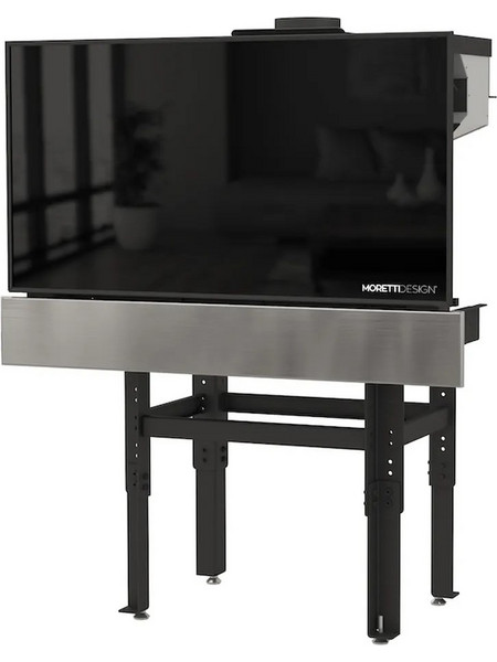 Moretti Design Slot Vision Aqua Ενεργειακό Τζάκι Καλοριφέρ Pellet Ίσιο 26kW