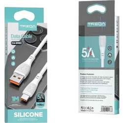 Treqa CA-8983 USB-A to USB-C 1m White