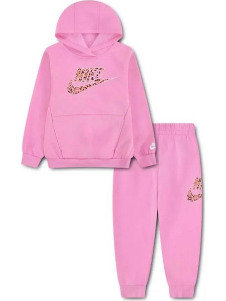 Nike Παιδικό Σετ Φόρμας Ροζ 36P284-AAH