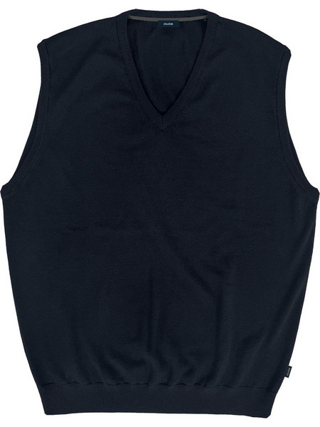 Double Ανδρική Καζάκα με V Λαιμόκοψη Navy Μπλε KNIT-8022
