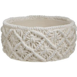 Inart Κασπώ Τσιμεντένιο Εκρού 17x8cm 3-70-259-0055