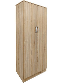 Klikareto Δίφυλλη Ντουλάπα Ρούχων Real Sonoma 80x42x180cm 001-00590