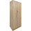 Klikareto Δίφυλλη Ντουλάπα Ρούχων Real Sonoma 80x42x180cm 001-00590