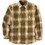 Carhartt Ανδρικό Πουκάμισο Βαμβακερό Καρό Μακρυμάνικο Κανονική Γραμμή Καφέ 107013-GN6