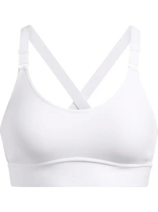 Under Armour Infinity 2.0 Αθλητικό Μπουστάκι με Μέτρια Στήριξη & Ελαφριά Ενίσχυση Λευκό 1384123-101