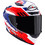 Suomy Track-1 Framework White Red Blue Κράνος Μηχανής Full Face 1350gr