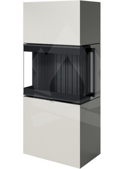 Spartherm Largo S Pearl Black Eboris 1300 Ατσάλινη Ξυλόσομπα Αερόθερμη 11.4kW