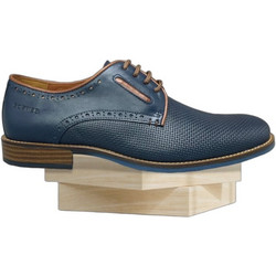 Softies Ανδρικά Σκαρπίνια Derby Δερμάτινα Navy Μπλε 6154-6250