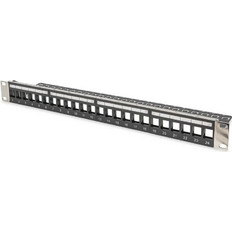Digitus DN-91411-LF Patch Panel Keystone Rack 1U 19" 24 Θυρών Shielded