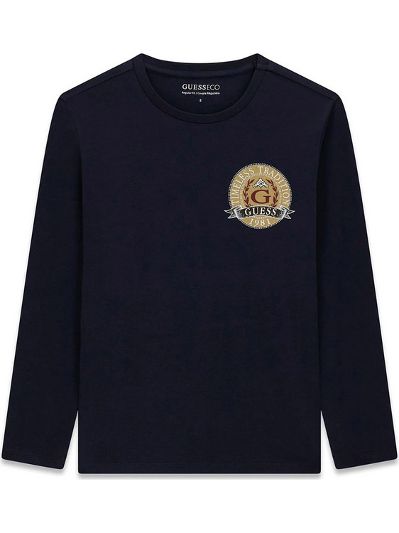 Guess Παιδικό T-Shirt Μακρυμάνικο Navy Μπλε L6YI08K3717-G7V2