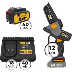 CAT DG231B Combo Κλαδευτικό Αλυσοπρίονο Μπαταρίας 18V 1.8kg με Λάμα 12cm 1x4Ah