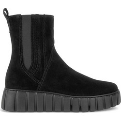 Gabor Γυναικεία Μποτάκια Chelsea Suede Μαύρα 36481-005