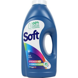 Soft Full Color Υγρό Απορρυπαντικό Πλυντηρίου για Χρωματιστά 45 Μεζούρες 2.25lt