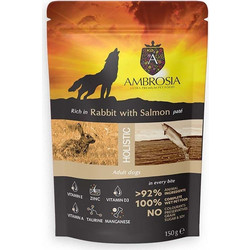 Ambrosia Holistic Adult Grain Free with Rabbit & Salmon 150gr