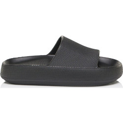 Jomix Γυναικείες Παντόφλες Καλοκαιρινές Flatforms Μαύρες WES250391
