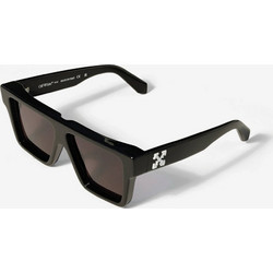 Off White 1052 1007 Ανδρικά Γυαλιά Ηλίου Τετράγωνα Κοκάλινα Μαύρα με Καφέ Φακό