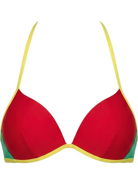 Marko Aitana Bikini Top Τριγωνάκι Κόκκινο Κίτρινο M-813