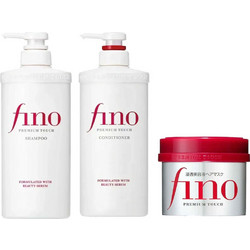 Shiseido Fino Premium Touch Σετ Περιποίησης Μαλλιών Σαμπουάν 550ml + Conditioner 550ml + Μάσκα 230ml