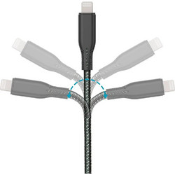 Terratec 306954 Braided USB-C to Lightning Cable 2m Black