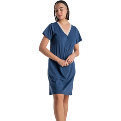 Rachel Mini Καλοκαιρινό Καθημερινό Φόρεμα Μεταξωτό Navy Μπλε 13690