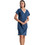 Rachel Mini Καλοκαιρινό Καθημερινό Φόρεμα Μεταξωτό Navy Μπλε 13690
