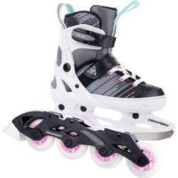 Tempish Systent Duo Inline Αυξομειούμενα Rollers Παιδικά Λευκά Μαύρα