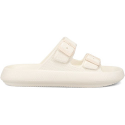 Migato Γυναικείες Παντόφλες Καλοκαιρινές Flatforms Λευκές SK2809-13