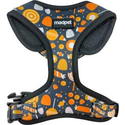 Madpet Candy Σαμαράκι Σκύλου Γιλέκο Μαύρο Πορτοκαλί Medium
