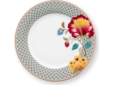 Pip Studio Blooming Tales Fantasy Blue Πιάτο Ρηχό Πορσελάνης 26.5cm 51001574