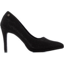 Xti Γόβες Suede με Τακούνι Στιλέτο με Στρας Μαύρες 144247-02