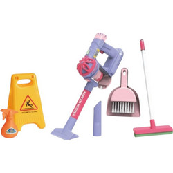 Tradesor Παιχνίδι Παιδικό Πλαστικό Σετ Καθαρισμού Σκουπάκι Χειρός με Αξεσουάρ 232667