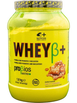 4+ Nutrition Wheyβ+ Salty Caramel Πρωτεΐνη Ορού Γάλακτος Χωρίς Γλουτένη 1.8kg