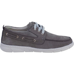 Boxer Ανδρικά Μοκασίνια Boat Shoes Καστόρινα Γκρι 19416-GREY