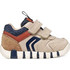 Geox Iubidoo Παιδικά Sneakers Μπεζ Navy Μπλε Καφέ B3555D05422C6181