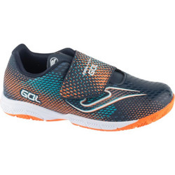 Joma Gol Jr 2603 IN GOJW2603INV Παιδικά Ποδοσφαιρικά Παπούτσια Σάλας Μαύρα Πορτοκαλί
