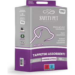 Safety Pet Quickdry Carbon Επιδαπέδιες Πάνες Σκύλου με Ενεργό Άνθρακα 60x60cm 10τμχ