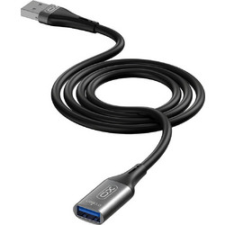 XO NB220 Καλώδιο USB-A Male 3.0 to USB-A Female 2m Black
