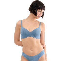 Sloggi Zero Feel Pure Σουτιέν Push Up χωρίς Μπανέλα Μπλε 10228795-6749