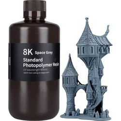 Elegoo 8K LCD Water Washable Ρητίνη 3D Printer Space Grey 1kg