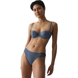Triumph Comfort Allure Γυναικείο Brazil με Δαντέλα Μπλε 10226445-7873