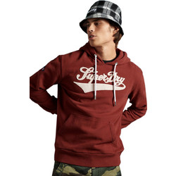 Superdry College Chenille Ανδρικό Αθλητικό Φούτερ με Κουκούλα Μπορντό M2011159A-4ZW